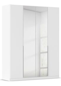 Dreht&uuml;renschrank OTTO HOME "Kleiderschrank Schrank Garderobe AGORDO mit Dekor- oder Hochglanzfront", wei&szlig; (alpinwei&szlig;), B:181cm H:229cm T:54cm, Holzwerkstoff, Schr&auml;nke, Dreht&uuml;renschrank, durchdachte Innenausstattung, in 8 Breiten und 2 H&ouml;hen MADE IN GERMANY