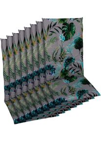 Sitzauflage GO-DE, bunt (gr&uuml;n, anthra), B:48cm H:5cm T:108cm, Baumwolle, Polyester, Polyurethan, Polsterauflagen, Sitzauflage, Ma&szlig;e ca.: 48 cm x 108 cm x 5 cm