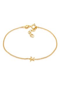 Armkette Elli "Armband Kinder Stern Star Strahlen 925 Silber" Gr. 140, gold, Armb&auml;nder, M&auml;dchen, Silber 925 (Sterlingsilber), Armkette