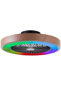 Brilliant Slimline Ceiling Light LED black, 1-light source, Remote control