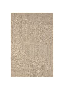 Outdoorteppich, Naturfarben, Textil, Struktur, rechteckig, 140x200 cm, Bsci, f&uuml;r Fu&szlig;bodenheizung geeignet, Teppiche und B&ouml;den, Teppiche, Outdoorteppiche