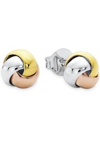 Paar Ohrstecker Amor "Knoten", rosa (gelbgoldfarben, ros&eacute;goldfarben, silberfarben), Ohrringe, Damen, Silber 925 (Sterlingsilber), Paar Ohrstecker