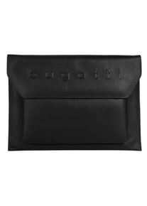 Dokumententasche Bugatti "DAPHNE", Damen, Gr. B/H/T: 36cm x 26cm x 2cm onesize, schwarz, Leder, leicht gl&auml;nzend, unifarben, Taschen Dokumententasche, echt Leder