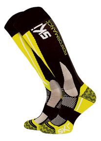 Technische Skisokken | COMODO | High-Performance Kniehoog Snowboardsokken | Heren & Dames - Geel