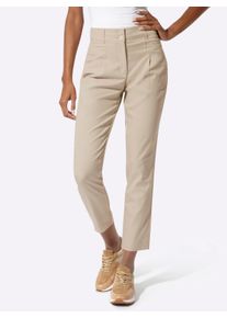 Damen Hose in schimmernder Qualit&auml;t in sand ,Gr&ouml;&szlig;e 40, WITT, 63% Lyocell, 37% Polyester