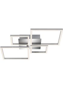 Briloner Leuchten LED Deckenleuchte "3128018 FRAME", wei&szlig;, Leuchten, Deckenlampe, 75x47x7,3cm, Chrom-Alu, 44W, Wohnzimmer, Schlafzimmer, LED Deckenleuchte