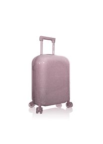 Handgep&auml;ck-Trolley Heys "Heys xCase Galaxy", Damen, Gr. B/H/T: 53cm x 37cm x 23cm, rosa (glittering pink), Aluminium, Polycarbonat-Verbundwerkstoff, Polyester, Glitzermuster, beschichtet, gemustert, gl&auml;nzend, Koffer Handgep&auml;ck-Trolley, Reisetrolley, Koffer handgep&auml;cktauglich im Glitzer-Look