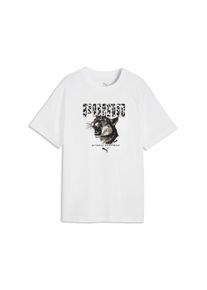 T-Shirt Puma "GRAPHICS ANIMAL RELAXED TEE G", M&auml;dchen, Gr. 140, wei&szlig; (Puma wei&szlig;), Jersey, Obermaterial: 100% Baumwolle, bedruckt, relaxed fit normal, Rundhals, Shirts T-Shirt, Kurzarm, sportlicher Stil