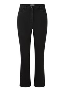 Stretch-Jeans KjBRAND, Damen, Gr. 52, N-Gr, schwarz, Denim/Jeans, Obermaterial: 84% Baumwolle, 14% Polyester, 2% Elasthan, bequem lang, Jeans Stretch-Jeans, Shape-Funktion im Bauch-Bereich. Sorgt f&uuml;r einen Bauch-weg-Effekt