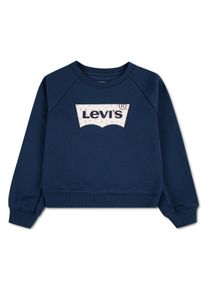 Sweatshirt LEVI'S KIDS "LVG FLORAL BATWING CREW", M&auml;dchen, Gr. 4 (104), big dipper, Sweatware, Obermaterial: 60% Baumwolle, 40% Polyester, bedruckt, normal, Rundhals, Rippb&uuml;ndchen, Sweatshirts Sweatshirt, mit Batwing-Logo mit Millefleurs-Print, for Girls