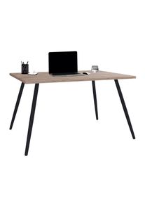 Schreibtisch Vcm "Schreibtisch B&uuml;rotisch Computertisch Salia 110x50", braun (sonoma, eiche), B:110cm T:50cm, Tische, Schreibtisch