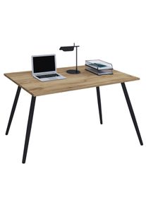 Schreibtisch Vcm "Schreibtisch B&uuml;rotisch Computertisch Salia 160x80", braun (honig, eiche), B:160cm T:80cm, Tische, Schreibtisch