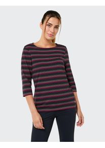 T-Shirt Joy Sportswear "D T-SHIRT GINA 3/4 ARM", Damen, Gr. 50, bunt (motley stripes), Obermaterial: 95% Baumwolle, 5% Elasthan. Futter: 97% Polyester, 3% Elasthan, Shirts T-Shirt, 3/4-&Auml;rmell&auml;nge, sportlicher Stil, f&uuml;r Freizeit und aktive Tage