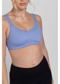 Sport-BH Dorina "FLEX", Damen, Gr. 95, Cup B, blau, Obermaterial: 75% Polyamid, 15% Polyester, 10% Elasthan, bequem, BHs Sport-BH, mit atmungsaktiven Mesh-Tr&auml;gern