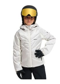 Snowboardjacke Roxy "Snowdrift 10K", Kinder, Gr. 8, silber, Obermaterial: 55% Polyester, 45% Polyester., Jacken Snowboardjacke
