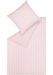 Bettw&auml;sche Esprit "Harp Stripe in Gr. 135x200, 155x220 oder 200x200 cm", rosa (rosa, pink, rose), B/L: 155cm x 220cm, 1 Stk., 1 Stk., Renforc&eacute;, B/L: 80cm x 80cm, 2 Stk., Renforc&eacute;, Obermaterial: 100% Baumwolle, Bettw&auml;sche, Bettw&auml;sche, Bettw&auml;sche aus Baumwolle, gestreifte Bettw&auml;sche mit Wendeoptik