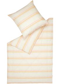 Bettw&auml;sche Esprit "Adrien", rosa, B/L: 140cm x 200cm, 1 Stk., 1 Stk., Chambray, B/L: 70cm x 90cm, 2 Stk., Chambray, Obermaterial: 100% Baumwolle, Bettw&auml;sche, Bettw&auml;sche, mehrfarbige Querstreifen