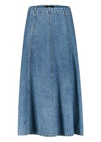 Jeansrock Zero "Jeansrock mit Rei&szlig;verschluss", Damen, Gr. 44, blau (middle blau denim), Einsatz: 100% Baumwolle CO., R&ouml;cke Jeansrock