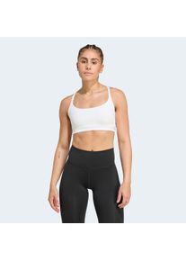 Sport-BH adidas Performance "ADIDAS ALL ME LIGHT SUPPORT SPORT-BH", Damen, Gr. XXL, N-Gr, wei&szlig;, Obermaterial: 79% Polyester, 21% Elasthan, BHs Sport-BH