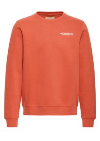 Sweatshirt Blend "BHKEYAN GRAPHIC CREW SWEAT", Herren, Gr. S, orange (cinnabar), Sweatware, Obermaterial: 60% Baumwolle, 40% Polyester, unifarben, regular fit normal, Rundhals, Rippb&uuml;ndchen, Sweatshirts Sweatshirt, Baumwollmischung, regular fit
