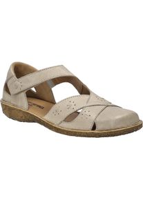 Sandale Josef Seibel "Rosalie 03, creme", Damen, Gr. 40, beige (creme), Obermaterial: 100% Rindsleder Leather cow., Schuhe Sandale