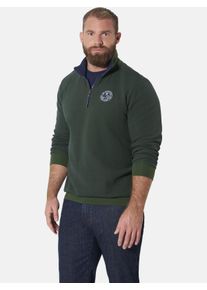 Sweatshirt Jan Vanderstorm "Sweatshirt MARKWARD", Herren, Gr. XL, oliv, Obermaterial: 100% Baumwolle CO., Sweatshirts Sweatshirt