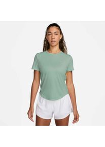 Laufshirt Nike "W NK TEMPO DF SS TOP", Damen, Gr. XS, steam, reflective, Obermaterial: 100% Polyester, Shirts Laufshirt, mit reflektierendem Logo, atmungsaktiv, schnell trocknend