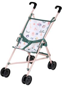 Puppenbuggy Baby Born "Dschungel-Design", gr&uuml;n (wei&szlig;, gr&uuml;n), Puppenwagen, Kinder, Kunststoff, Puppenbuggy