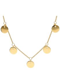 Gliederkette Lady, silber (silber vergoldet 925), Halsketten, Damen, 19, Metall, L: 19, Gliederkette