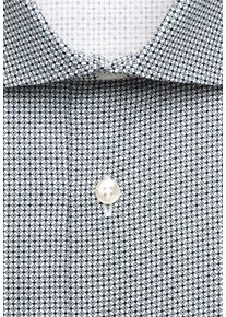 Businesshemd Seidensticker "Schwarze Rose", Herren, Gr. XXL (46), normale &Auml;rmell&auml;ngen, gr&uuml;n, 100% Baumwolle, bedruckt, tailored fit, 2-Knopf-Manschette, Hemden Businesshemd, Shaped 1/1 Kentkragen Druck