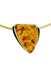 Collier OSTSEE-SCHMUCK "- Lara - Gold 333/000 - Bernstein" Gr. 42, gold (gold 333, goldfarben, gelb), Halsketten, Damen, Gelbgold 333, Collier