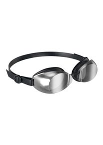 Speedo Unisex Jet 2.0 Spiegel Zwembril voor volwassenen (Zwart/Zilver)