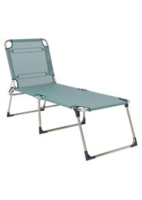 Fiam Dreibeinliege, Gr&uuml;n, Alufarben, Metall, Textil, 58x42x190 cm, wetterbest&auml;ndig, UV-best&auml;ndig, klappbar, Gartenm&ouml;bel, Gartenliegen, Sonnenliegen