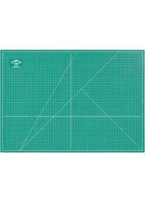 Double-Sided Self-Healing Cutting Mat, 30x42 inches, Green/Black, 5-Layer Grid for Arts & Crafts, Sewing