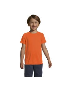 SOLS Kinderen/Kinderen Sportief Raglan T-shirt (Neon Oranje)