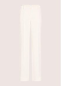Madeleine Mode Cordhose MADELEINE "Cordhose Weite Cordhose mit B&uuml;gelfalten", Damen, Gr. 20, N + K Gr, wei&szlig; (wollwei&szlig;), Obermaterial: 82% Polyester PES. 15% Polyamid PA. 3% Elasthan EL., Modern, normal, Hosen Cordhose, Weite Cordhose mit B&uuml;gelfalte