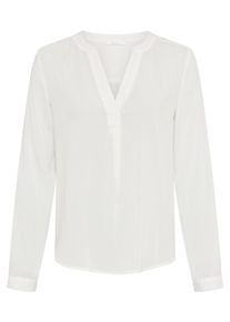 Schlupfbluse Tamaris "mit lockerem Schnitt, aus flie&szlig;ender Viskose-Qualit&auml;t", Damen, Gr. 40, wei&szlig;, Web, Obermaterial: 100% Viskose, unifarben, l&auml;ssig geschnitten Po-bedeckend, 1-Knopf-Manschette krempelbar, Blusen Schlupfbluse, mit Krempel&auml;rmeln