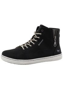 Winterstiefelette Mustang Shoes "Tuala", Damen, Gr. 42, schwarz, Lederimitat, Schuhe Winterstiefelette, Schn&uuml;rboots mit Rei&szlig;verschluss