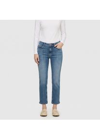 7/8-Jeans MAC, Damen, Gr. 46, L&auml;nge 27, fancy authentic blau, Denim/Jeans, Obermaterial: 92% Baumwolle, 5% Elastomultiester, 3% Elasthan, bequem 7/8-L&auml;nge, Jeans 7/8-Jeans, figurformender Shaping-Effekt