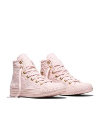 Sneaker Converse "CHUCK TAYLOR ALL STAR LACE", Damen, Gr. 42,5, shy flamingo, shy flamingo, gold, Textil, Schuhe Sneaker