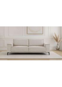 3-Sitzer Home Affaire "OLAND Cord, Sofa, B: 224 cm, Skandi-Design", beige (sand), B:224cm H:85cm T:83cm, 92%PES 8%NY, Sofas, 3-Sitzer, Struktur, Flachgewebe, Luxus-Microfaser, Boucle