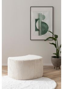 Hocker Home Affaire "MAISIE Cord, passende Erg&auml;nzung Big-Drehsessel", beige (hellbeige), B:47cm H:45cm T:53cm, Hocker, Hocker, in 3 Farben