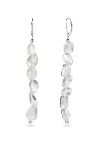 Paar Ohrh&auml;nger Elli "Ohrringe Ohrh&auml;nger lang Rock Crystal Transparent 925 Sterling Silber" Gr. 83, silber, Ohrringe, Damen, 83, Silber 925 (Sterlingsilber), Paar Ohrh&auml;nger