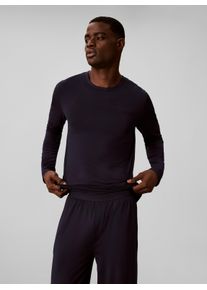 Schlafanzug "MODAL PANT SET", Herren, Gr. XL (54), shoreline, Web, Obermaterial: 95% Modal, 5% Elasthan, Calvin Klein Underwear, unifarben, Basic lang, Rundhals, eingesetzt gerader Abschluss, Homewear-Sets Schlafanzug, Regular fit mit elastischem Bund