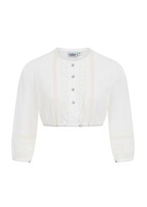 N&uuml;bler Dirndlbluse N&Uuml;BLER "Dirndlbluse Claudia", Damen, Gr. 48, wei&szlig;, Obermaterial: 100% Baumwolle CO., Blusen Dirndlbluse