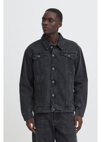 Jeansjacke Blend "BHFRIDOS DENIM JKT PP NOOS", Herren, Gr. XL, schwarz (denim grau), Denim/Jeans, Obermaterial: 100% Baumwolle, clean, relaxed fit normal, 1-Knopf-Manschette, Jacken Jeansjacke, Baumwolle, relaxed fit
