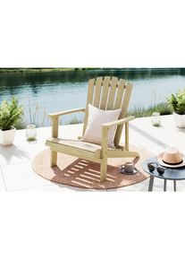 Ambia Garden Garten-Relaxsessel, Akaziefarben, Holz, Akazie, vollmassiv, 67x74x85 cm, inklusive Armlehnen, Gartenm&ouml;bel, Balkonm&ouml;bel, Balkonliegen