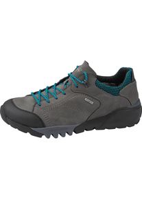 Waldl&auml;ufer Trekkingschuh WALDL&Auml;UFER "H-Fritz", Herren, Gr. 9,5 (44), grau (grau, schwarz), Gummi, Nubukleder, Textil, kontrastfarbene Details, Schuhe Trekkingschuh, Freizeitschuh, Outdoorschuh, Sneaker mit TEX-Ausstattung, H-Weite