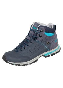 Wanderschuh Meindl "Meindl Durban Lady MID GORE-TEX", Damen, Gr. 41, Normalschaft, blau, Veloursleder, Schuhe Wanderschuh, GORE-TEX &ndash; Winddicht, wasserdicht und atmungsaktiv