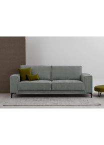 3-Sitzer Home Affaire "OLAND Struktur fein, Sofa, B: 224 cm, Skandi-Design", grau (dunkelgrau), B:224cm H:85cm T:83cm, 100% Polyester, Sofas, 3-Sitzer, Struktur, Flachgewebe, Luxus-Microfaser, Boucle
